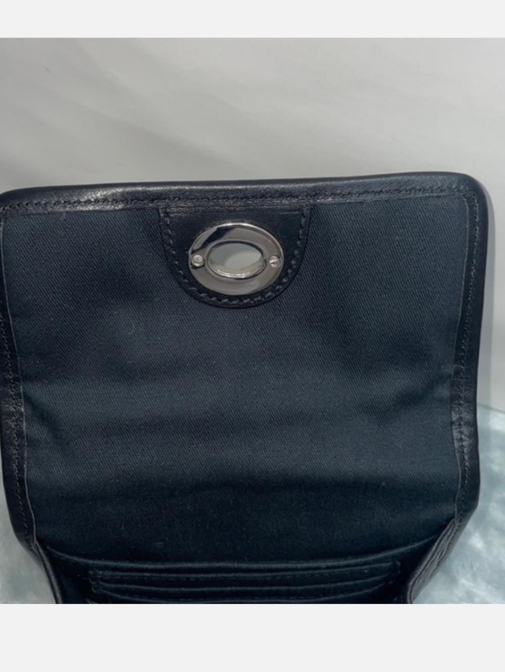 EUC- Coach Legacy turnlock mini bag Black Leather Mini. - Picture 8 of 13